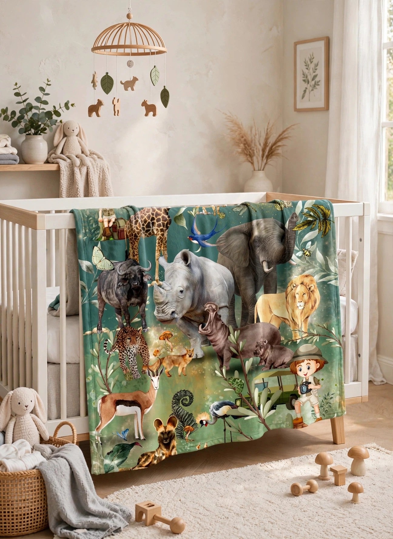 Kids Blanket - Little Explorer Safari