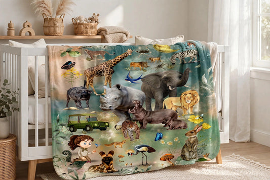 Kids Blanket - Sweet Dreams on Safari