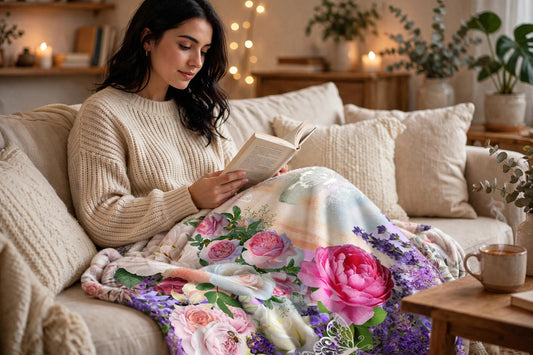Blanket - Roses and Butterflies
