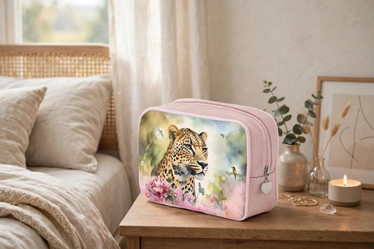 Make Up Bag - Blossom Serenade in Leopard Majesty