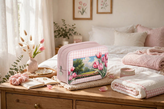 Make Up Bag - Whispering Petals of the Dutch Meadow