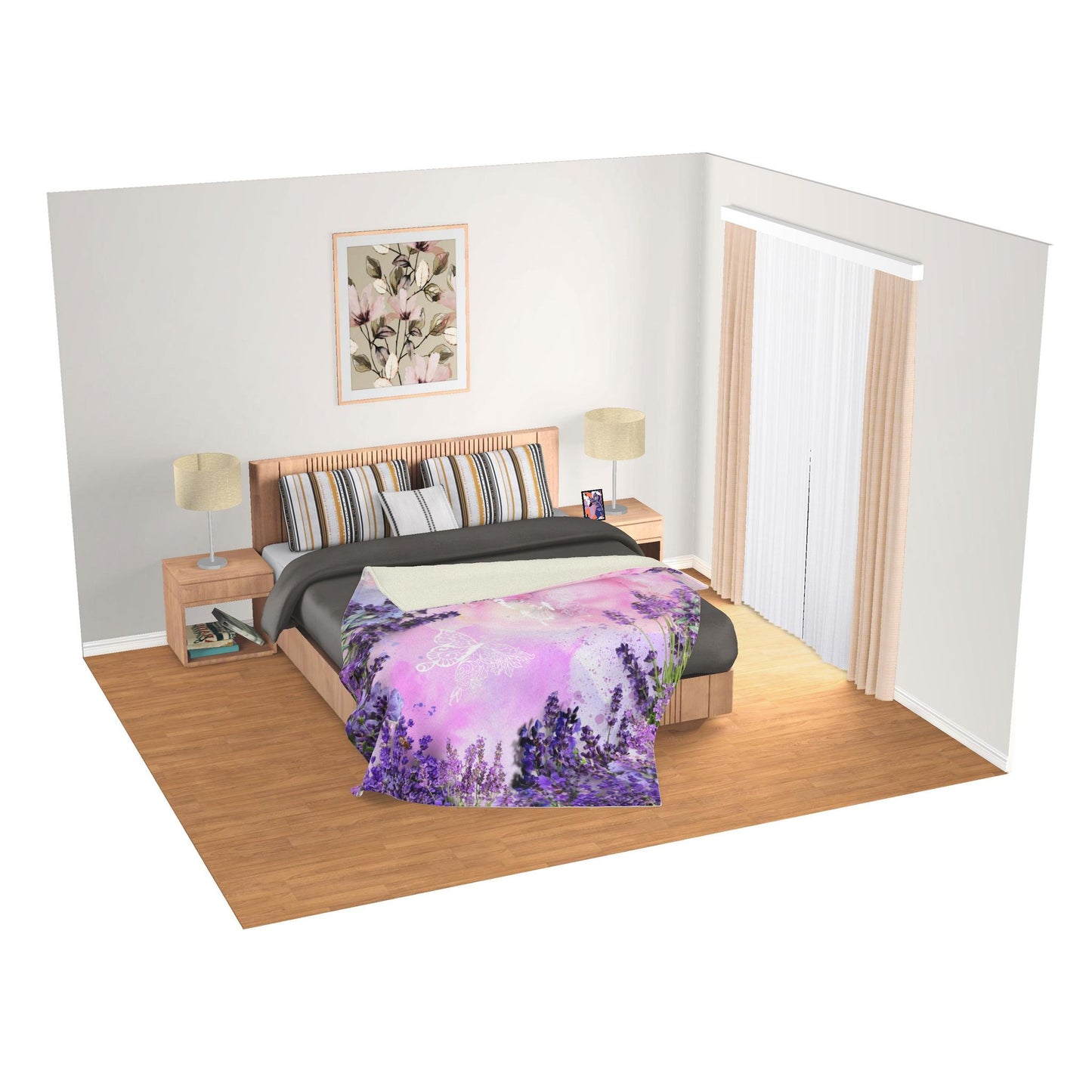 Blanket - Lavender & Butterflies
