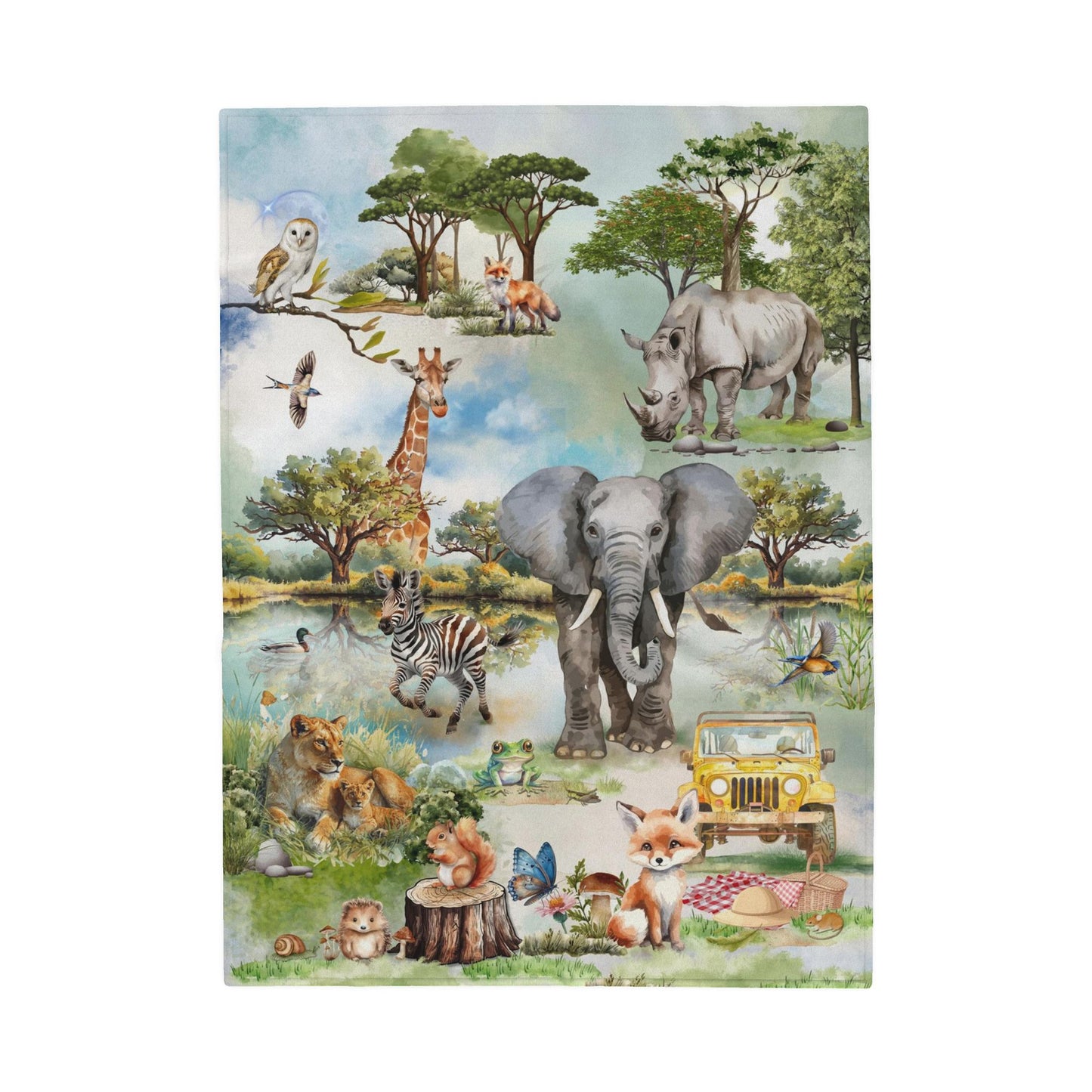 Kids Blanket - On Safari