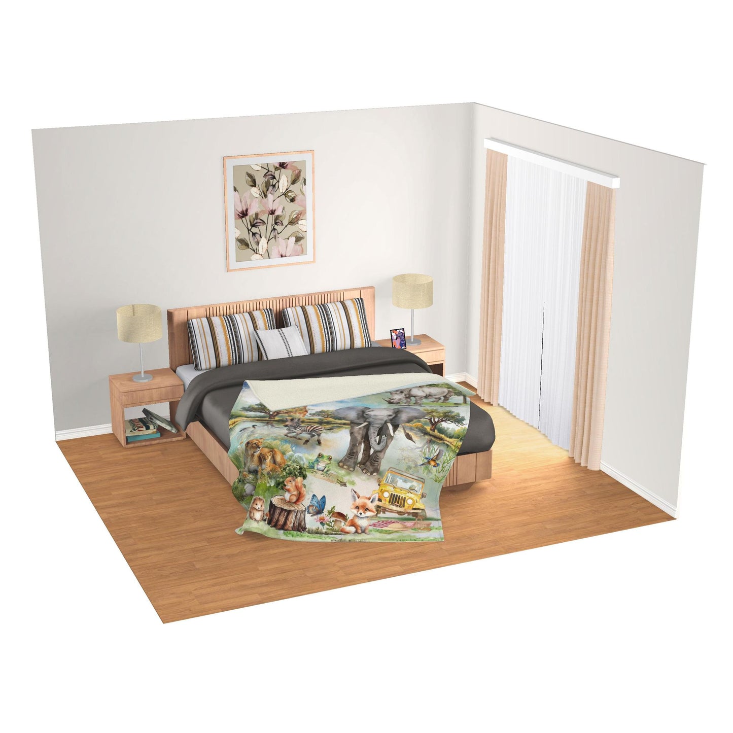 Kids Blanket - On Safari