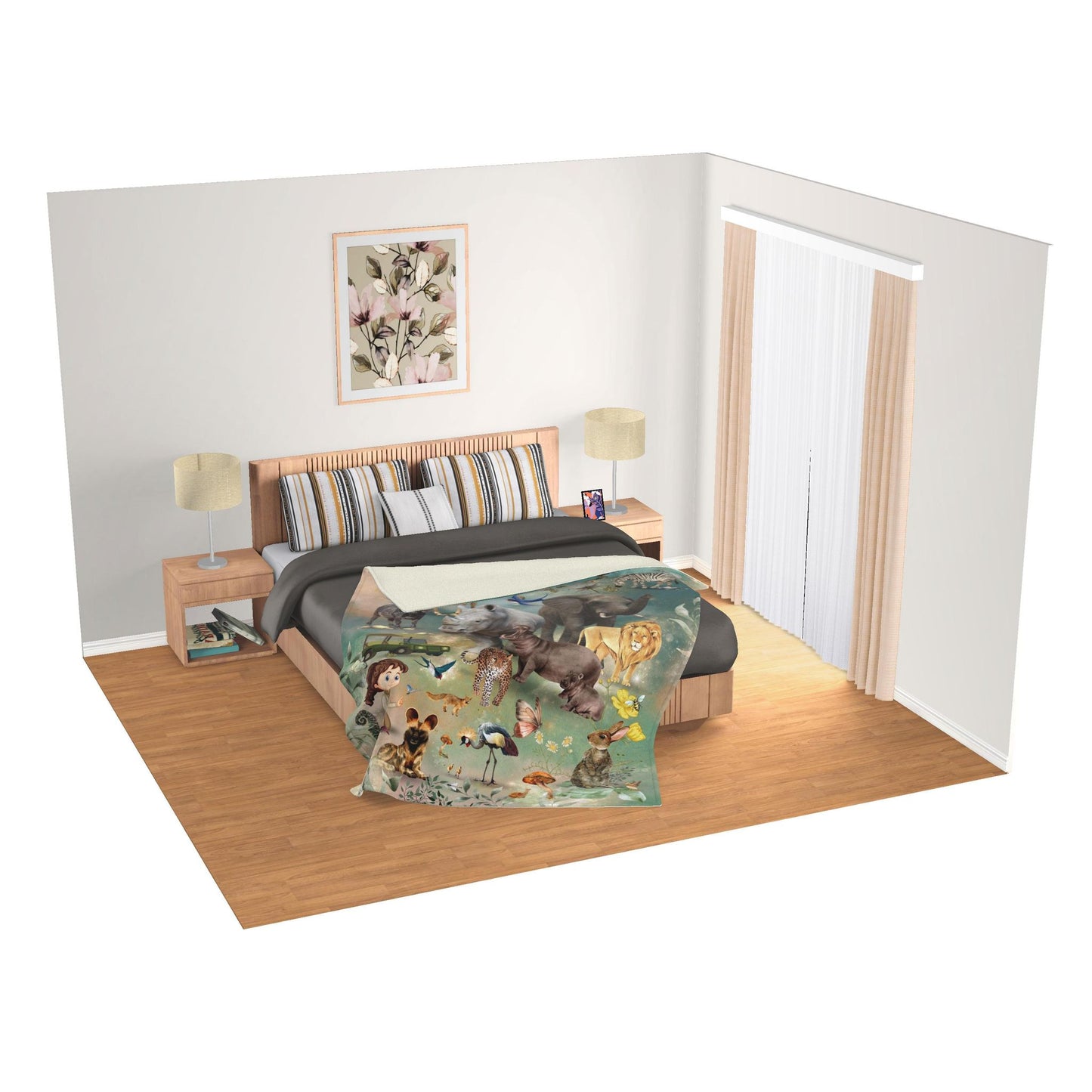 Kids Blanket - Sweet Dreams on Safari