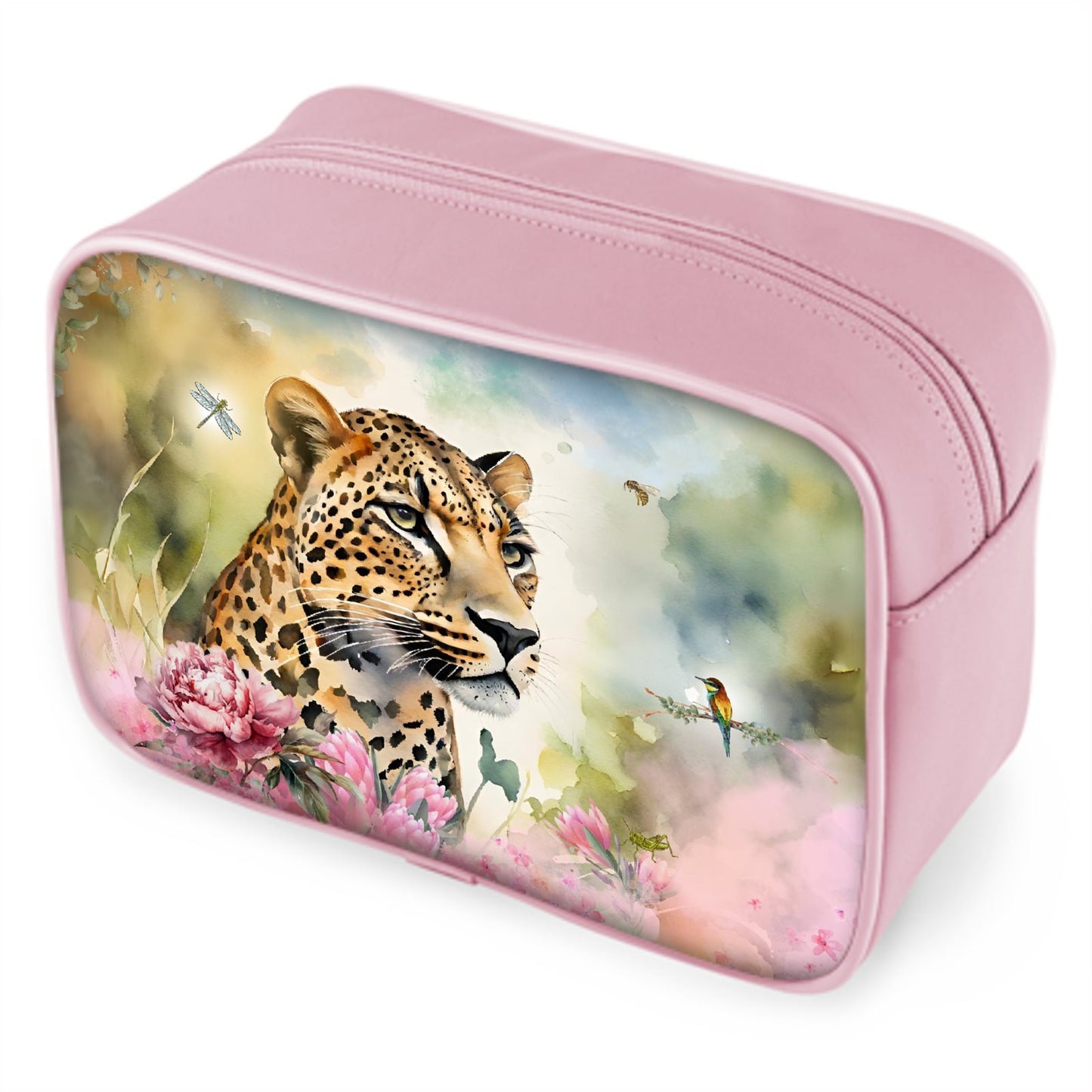 Toiletry Bag - The Leopard's Floral Repose
