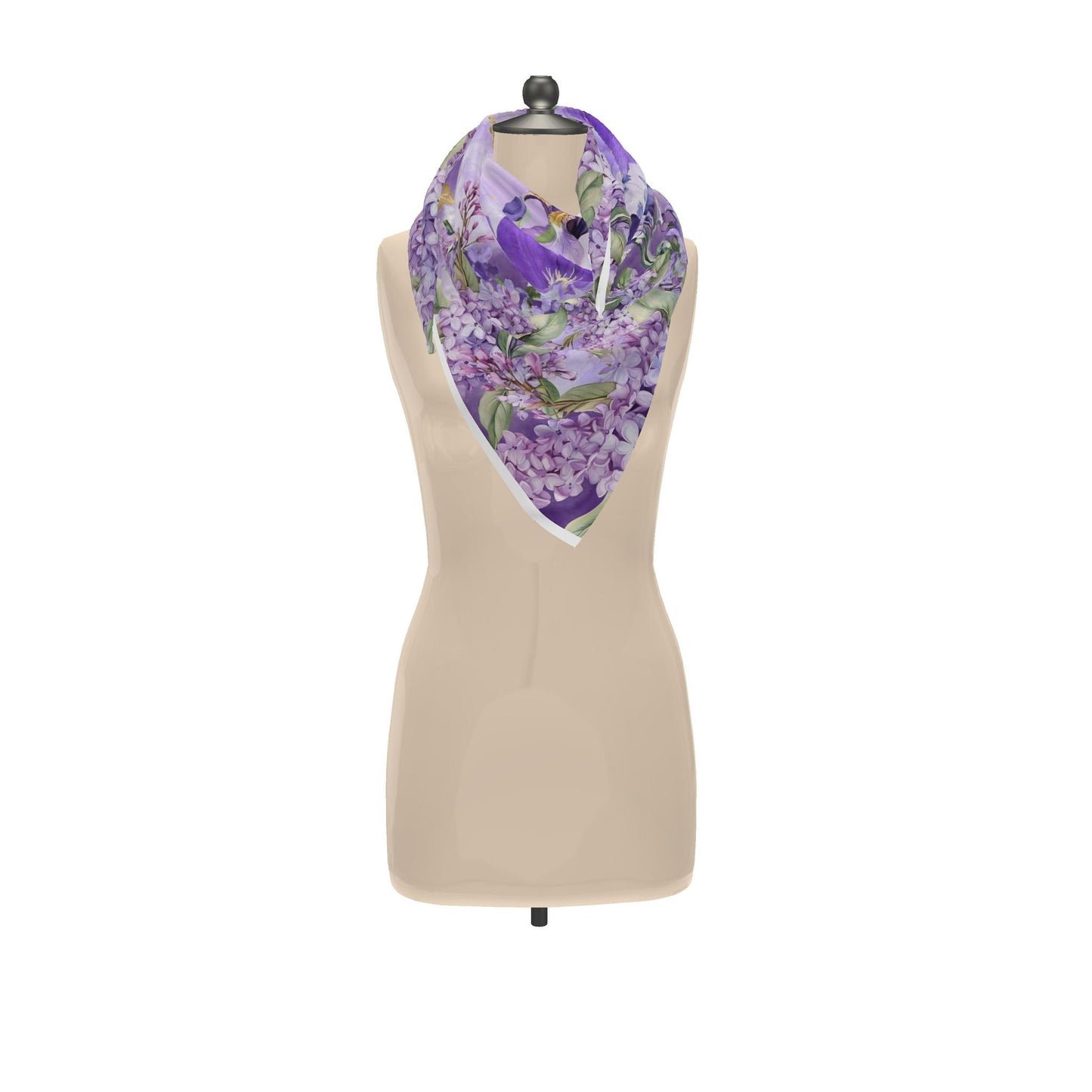 Scarf Wrap - Majestic Lilac & Fleur-de-Lis