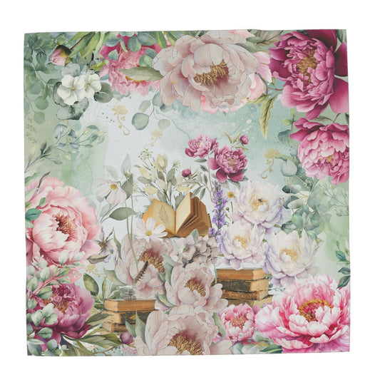 Scarf Wrap - Whispering Petals & Poet's Quill