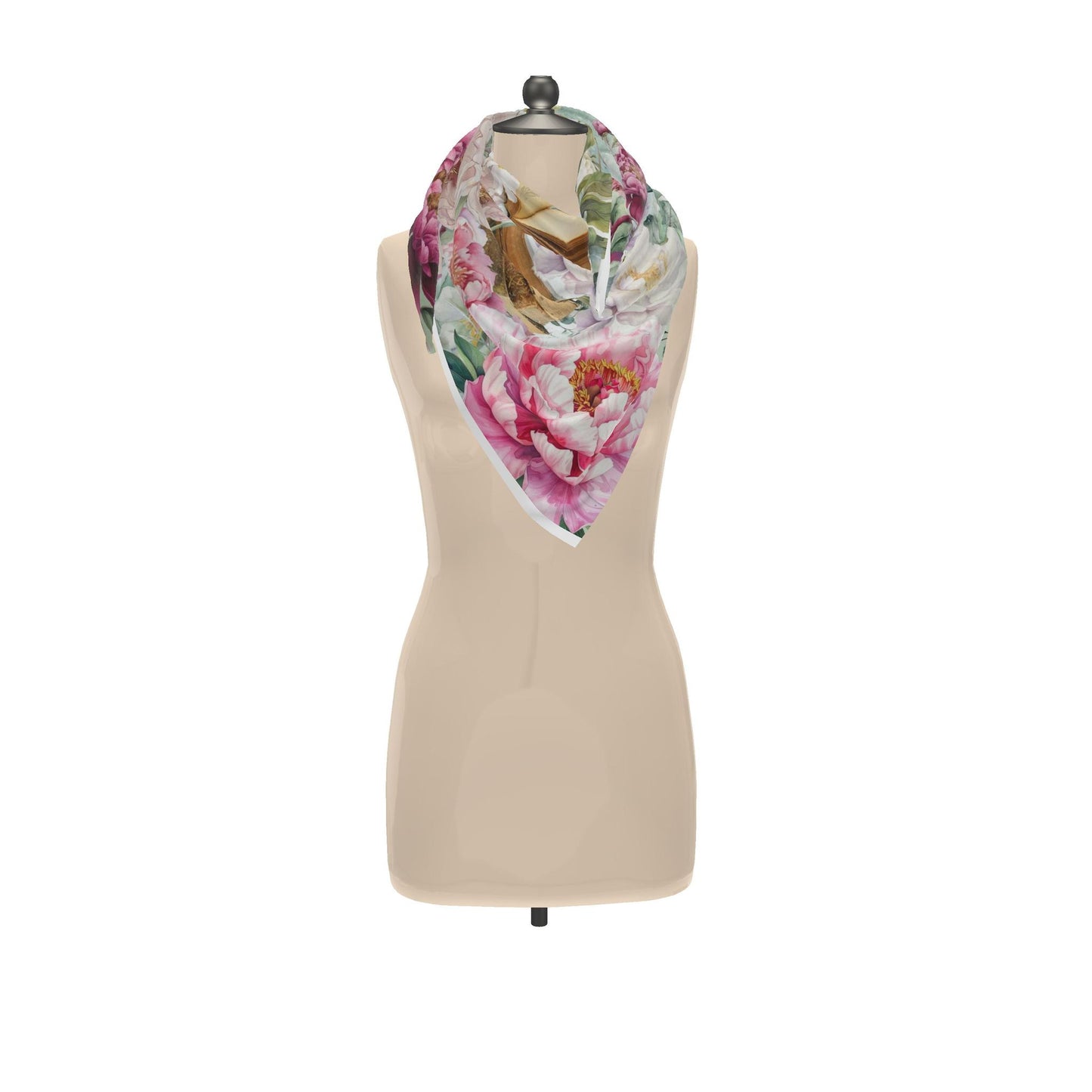Scarf Wrap - Whispering Petals & Poet's Quill
