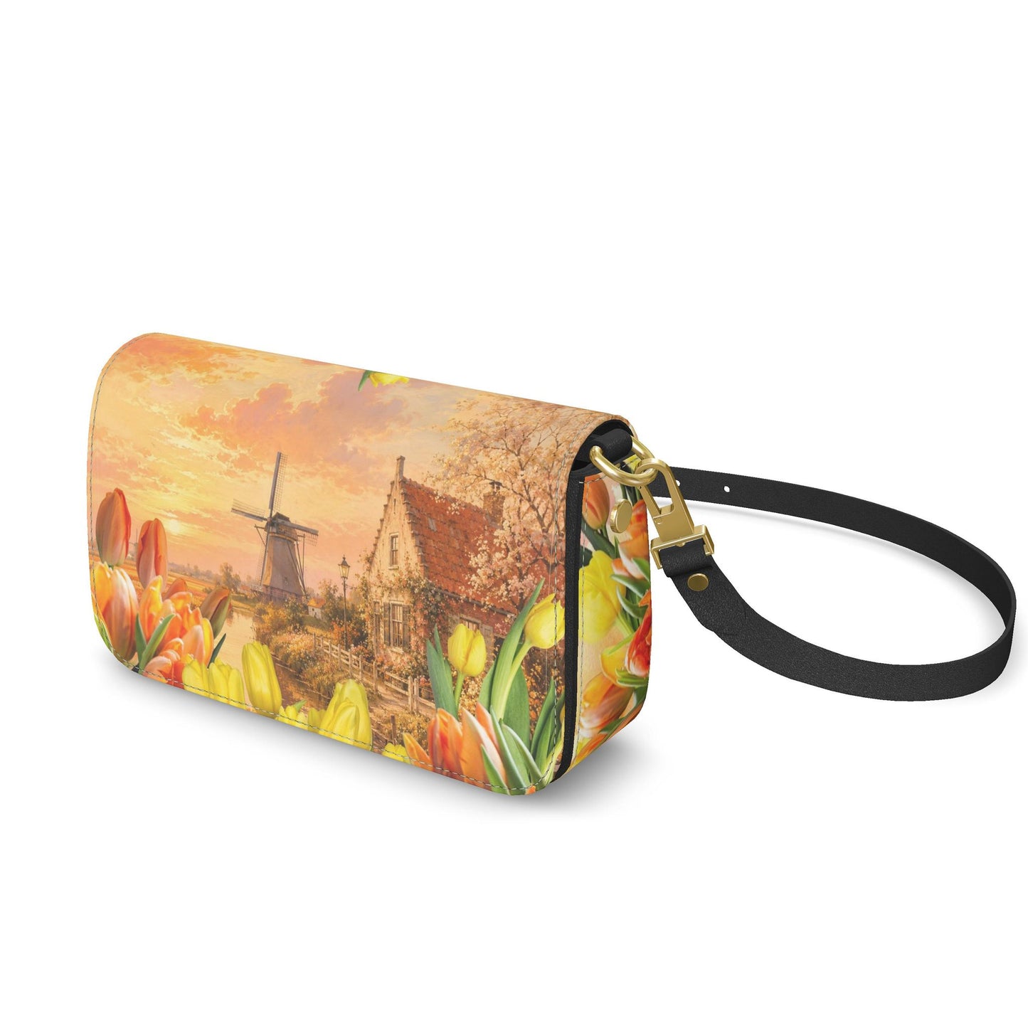 Crossbody Flap Bag - Golden Serenade