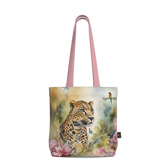 Everyday Tote Bag - Botanical Symphony of the Spotted Leopard