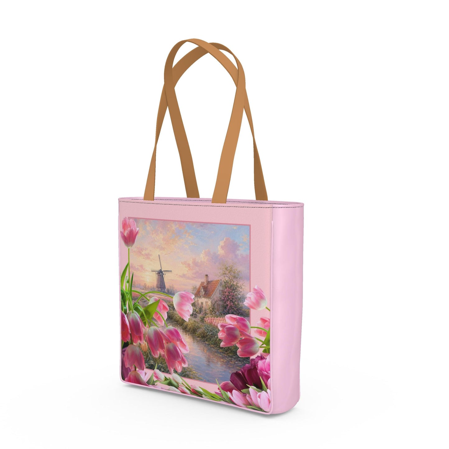 Shopper Bag - Golden Horizon Velvet Bloom
