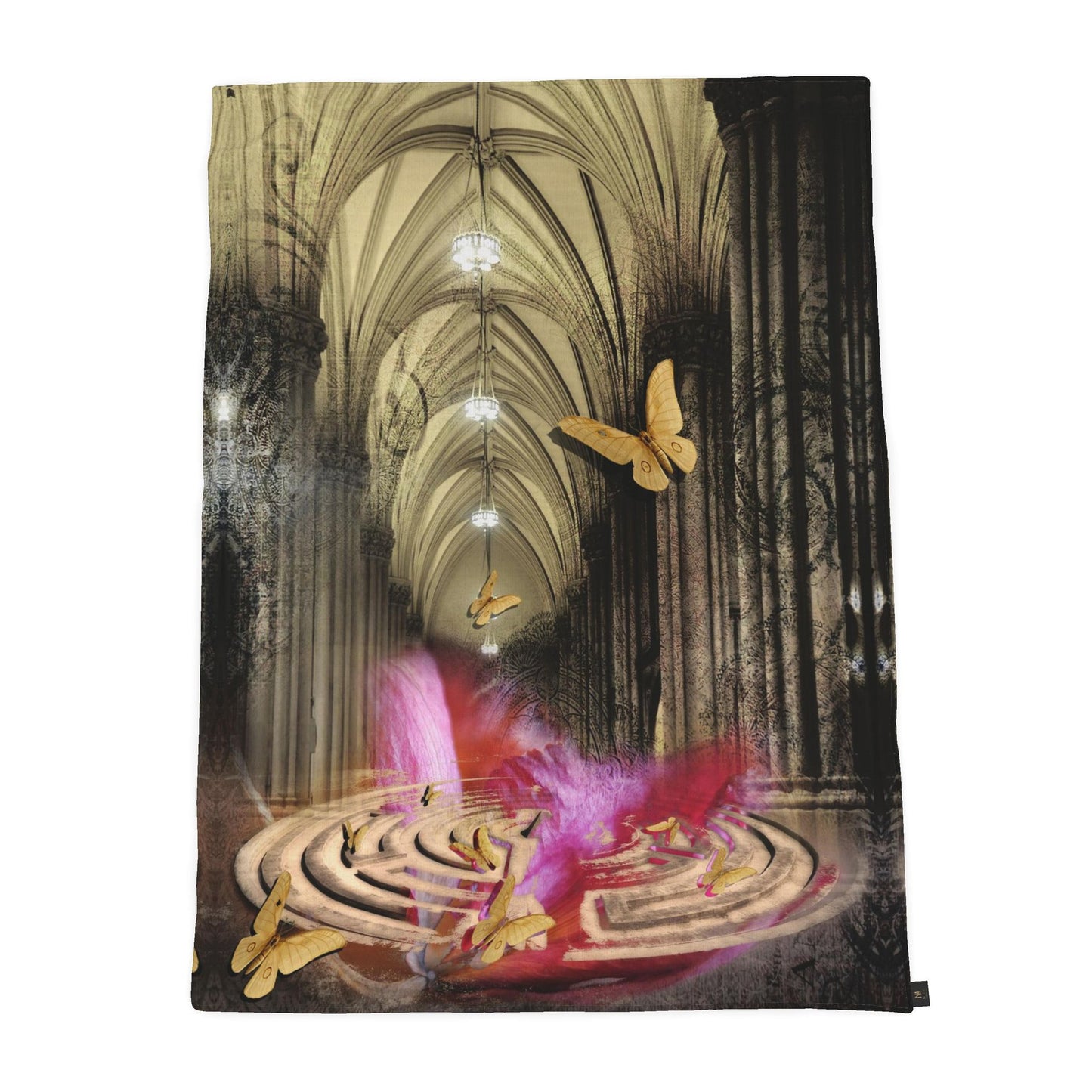 Luxury Cotton Throw - The Labyrinth