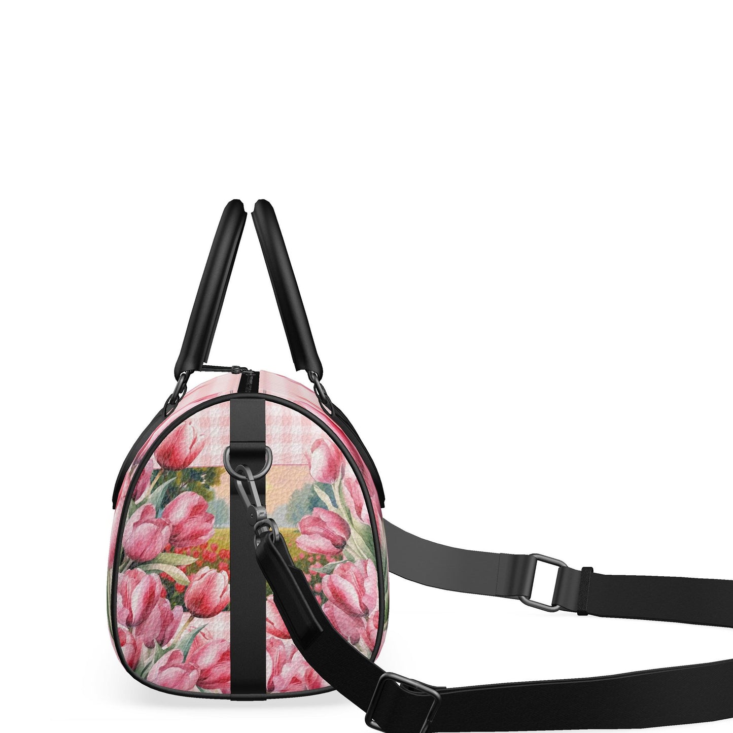 Mini Denbigh duffeltas - Romantic Tulips & Countryside Sunset