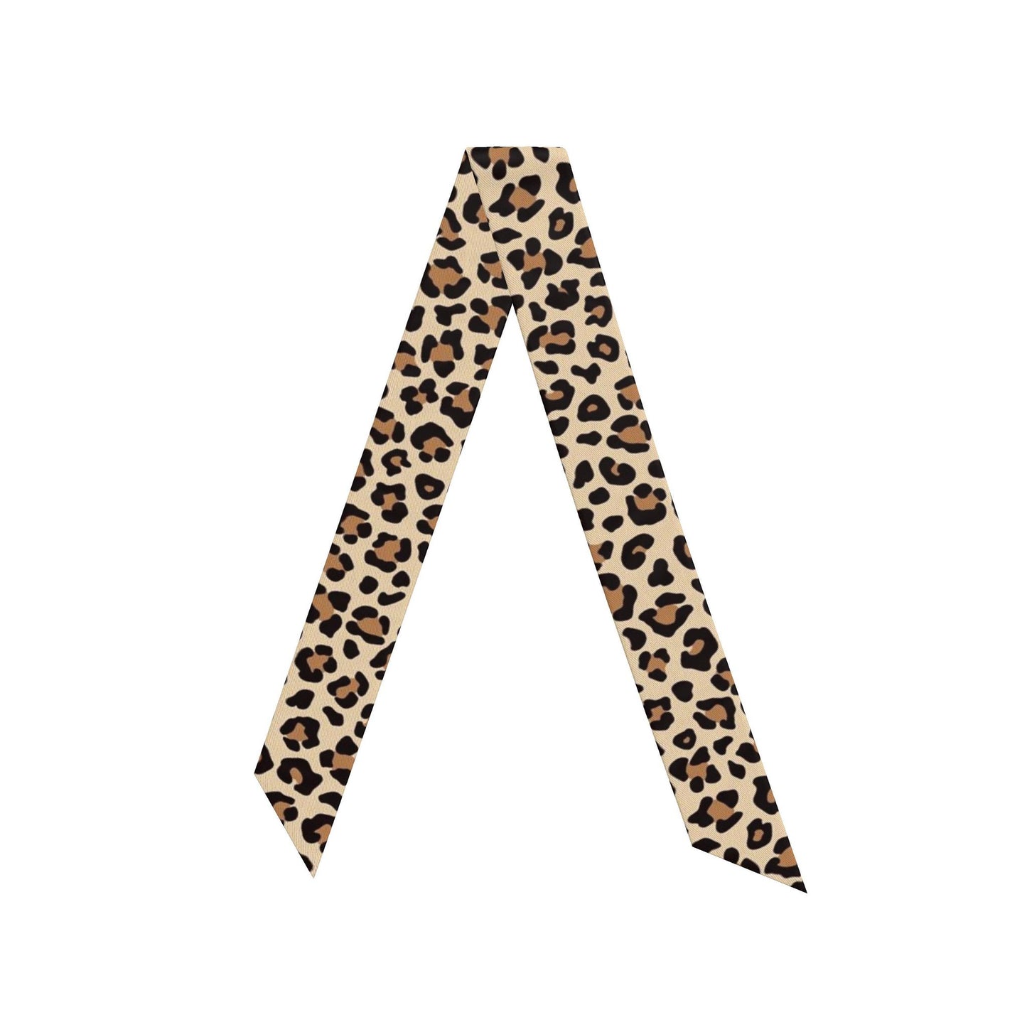 Handbag Scarf - Savage Grace Leopard Silk Twilly