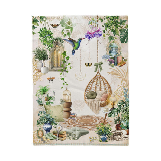 Blanket - Botanical Sanctuary & Hummingbird Haven