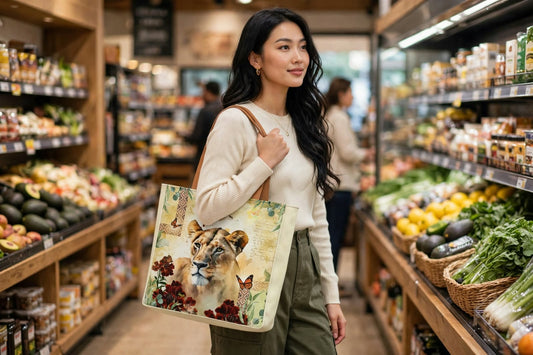 Shopper Bag - Regal Monarch & Wild Elegance