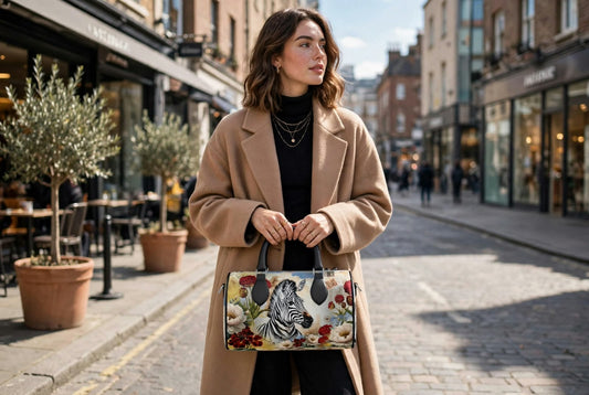 Mini Denbigh Duffle bag - Majestic Zebra & Peony Romance