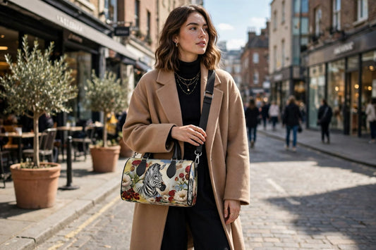 Mini Denbigh Duffle bag - Majestic Zebra & Peony Romance