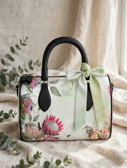 Handbag Scarf - Solar Solstice Amber Silk Twilly