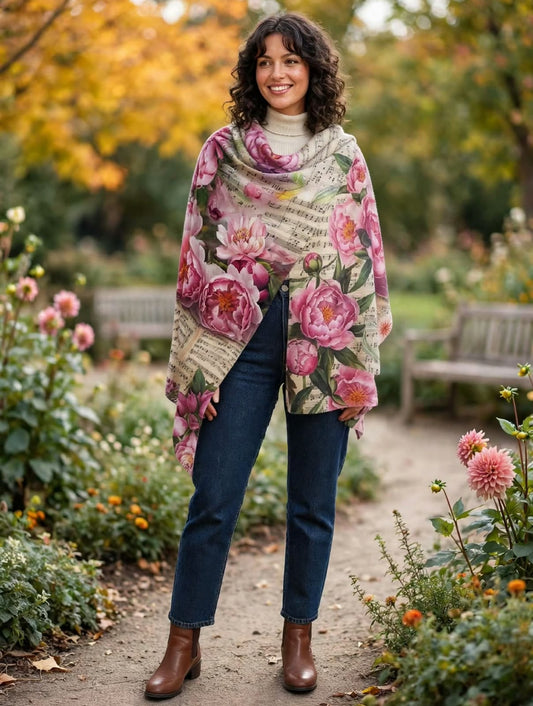 Blanket Scarf - Peony Sonata