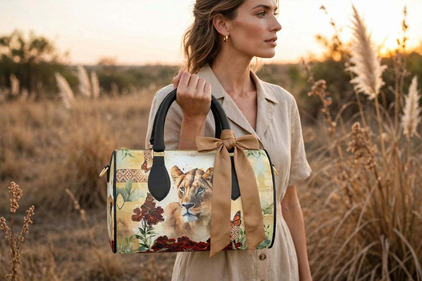Handbag Scarf - Botanical Reverie Silk Twilly